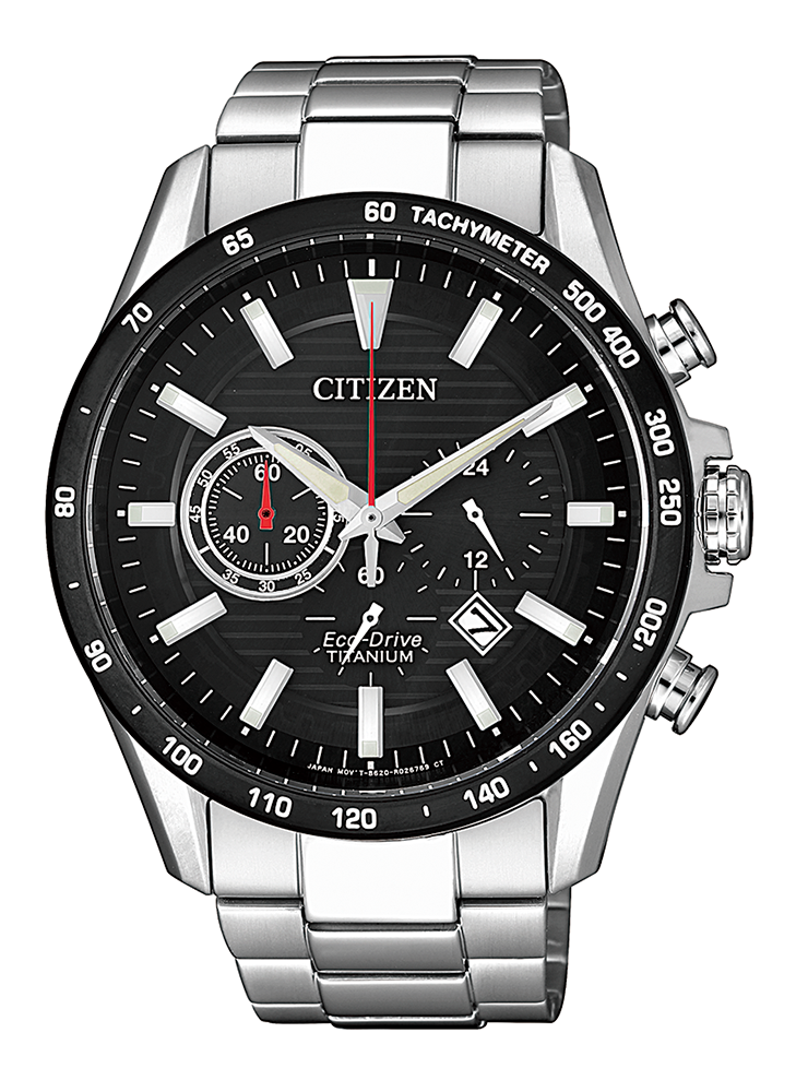 Relógio CITIZEN Super Titanium CRONO BLACK BEZEL CA4444-82E