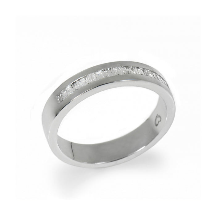 Anel de Noivado ROMANTIS em Ouro Branco c/ Diamantes JOANR003364B