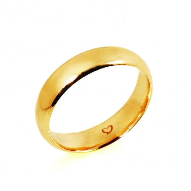 Aliança de Casamento ROMANTIS em Ouro Amarelo ALR002411