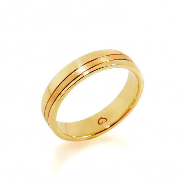 Aliança de Casamento ROMANTIS em Ouro Amarelo ALR002723C