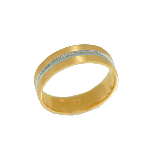 Aliança de Casamento ROMANTIS em Ouro Bicolor ALR004285